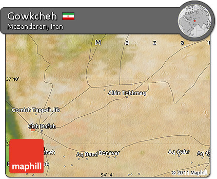 Satellite Map of Gowkcheh