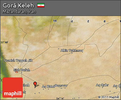 Satellite Map of Gorā Keleh