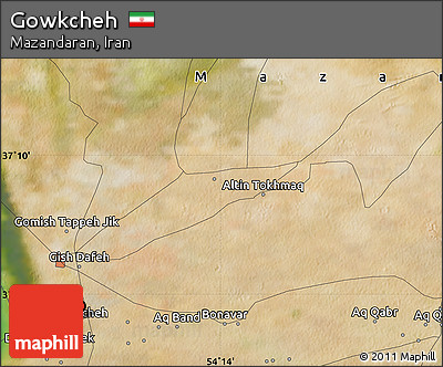 Satellite Map of Gowkcheh