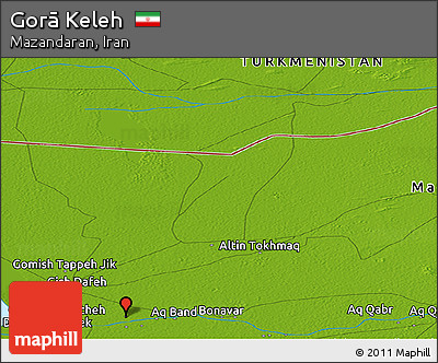 Physical Panoramic Map of Gorā Keleh