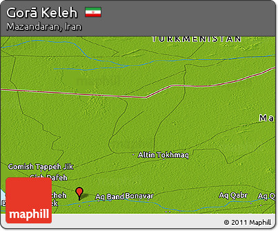 Physical Panoramic Map of Gorā Keleh