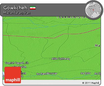 Political Panoramic Map of Gowkcheh