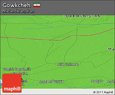 Political Panoramic Map of Gowkcheh