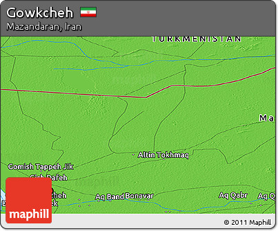 Political Panoramic Map of Gowkcheh