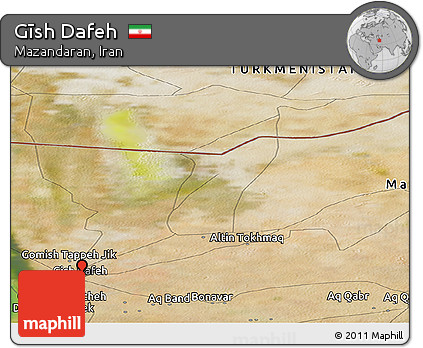 Satellite Panoramic Map of Gīsh Dafeh