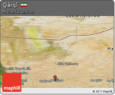 Satellite Panoramic Map of Qārqī