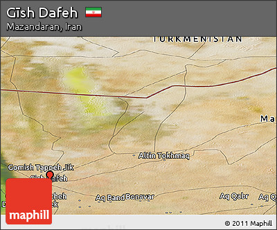 Satellite Panoramic Map of Gīsh Dafeh