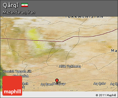 Satellite Panoramic Map of Qārqī