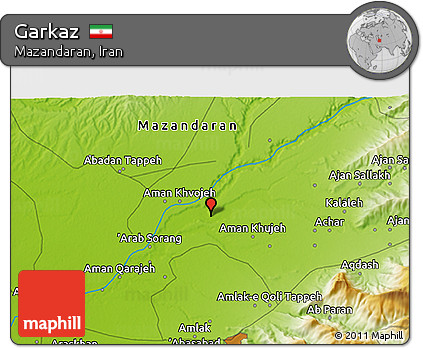 Physical 3D Map of Garkaz