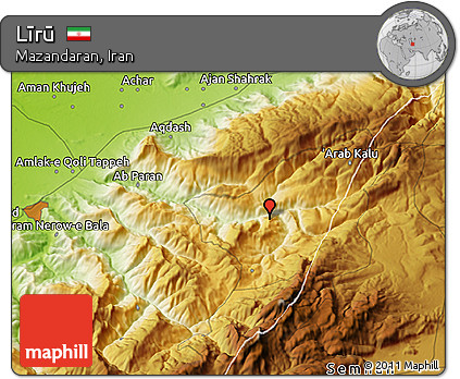 Physical 3D Map of Līrū