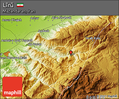 Physical 3D Map of Līrū