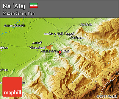 Physical 3D Map of Nā `Alāj