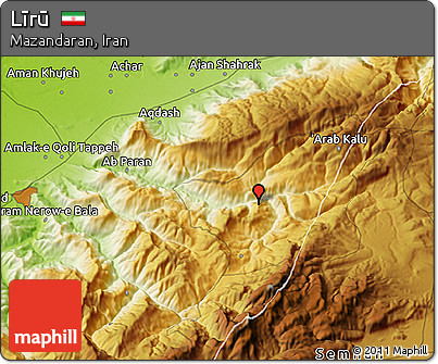 Physical 3D Map of Līrū