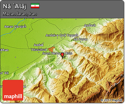 Physical 3D Map of Nā `Alāj