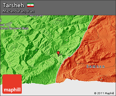 Political 3D Map of Tarsheh