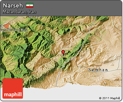 Satellite 3D Map of Narseh