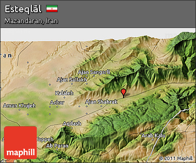 Satellite 3D Map of Esteqlāl