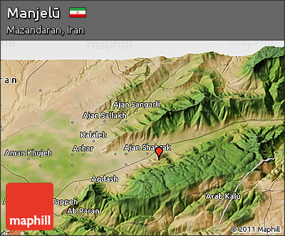 Satellite 3D Map of Manjelū