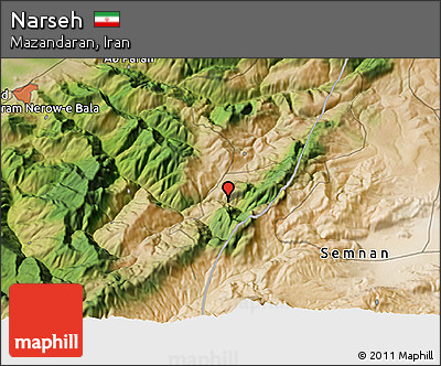 Satellite 3D Map of Narseh