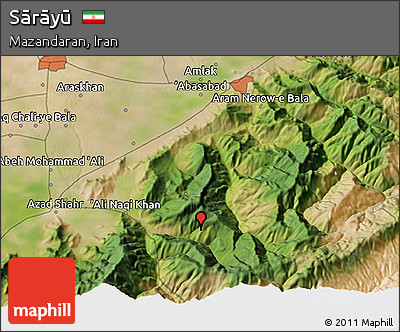 Satellite 3D Map of Sārāyū