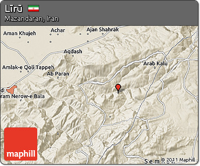 Shaded Relief 3D Map of Līrū