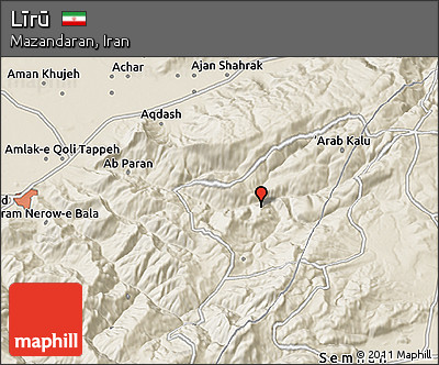 Shaded Relief 3D Map of Līrū