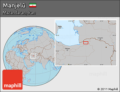 Gray Location Map of Manjelū