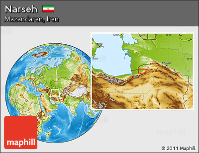 Physical Location Map of Narseh