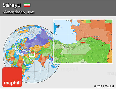 Political Location Map of Sārāyū