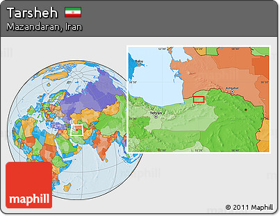 Political Location Map of Tarsheh