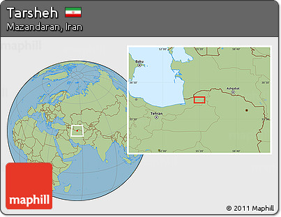 Savanna Style Location Map of Tarsheh