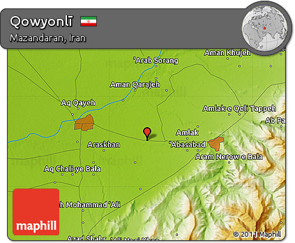 Physical Map of Qowyonlī
