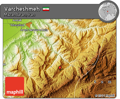 Physical Map of Varcheshmeh