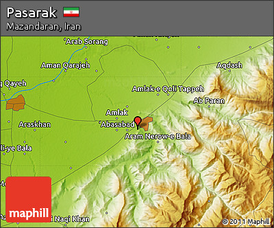 Physical Map of Pasarak