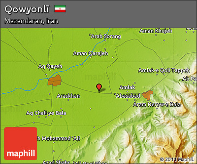 Physical Map of Qowyonlī