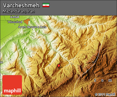 Physical Map of Varcheshmeh