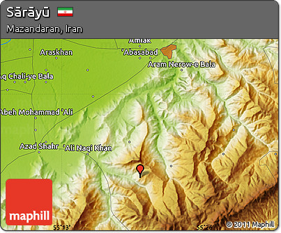 Physical Map of Sārāyū