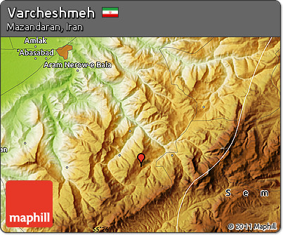 Physical Map of Varcheshmeh
