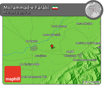 Political Map of Moḩammad-e Fārābī