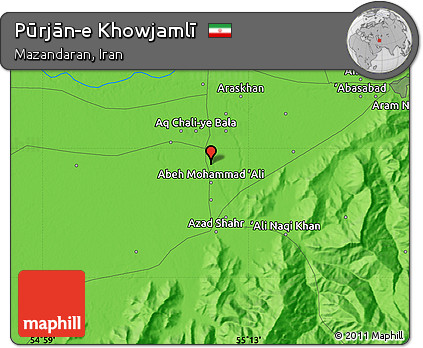 Political Map of Pūrjān-e Khowjamlī