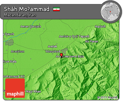 Political Map of Shāh Moḩammad