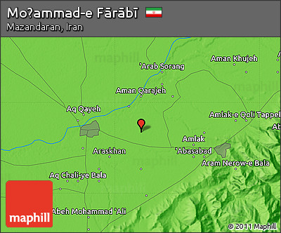 Political Map of Moḩammad-e Fārābī