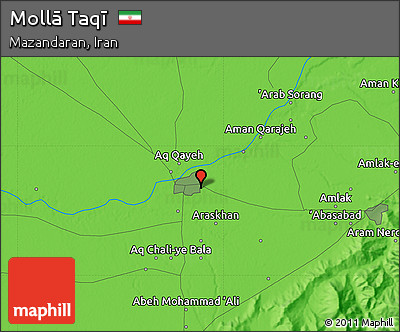 Political Map of Mollā Taqī
