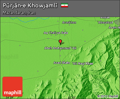 Political Map of Pūrjān-e Khowjamlī