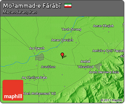 Political Map of Moḩammad-e Fārābī