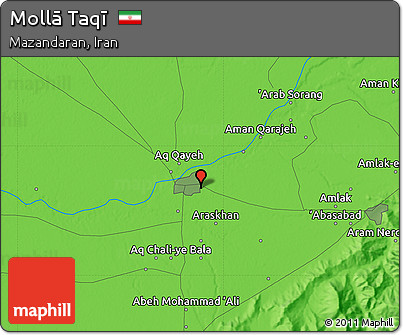 Political Map of Mollā Taqī