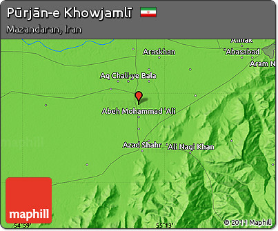 Political Map of Pūrjān-e Khowjamlī