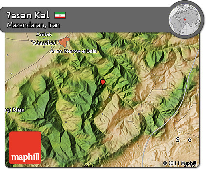 Satellite Map of Ḩasan Kal