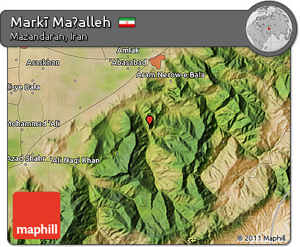 Satellite Map of Markī Maḩalleh