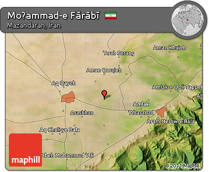 Satellite Map of Moḩammad-e Fārābī